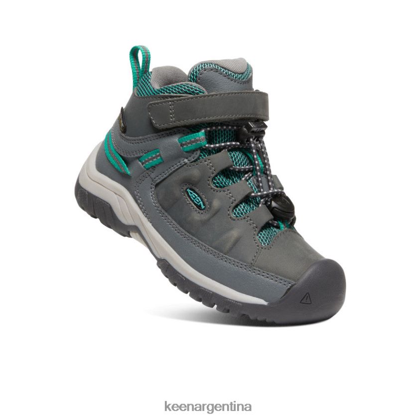 gris acero/porcelana calzado KEEN bota impermeable targhee T0822B877 pequeños niños - Imagen 3