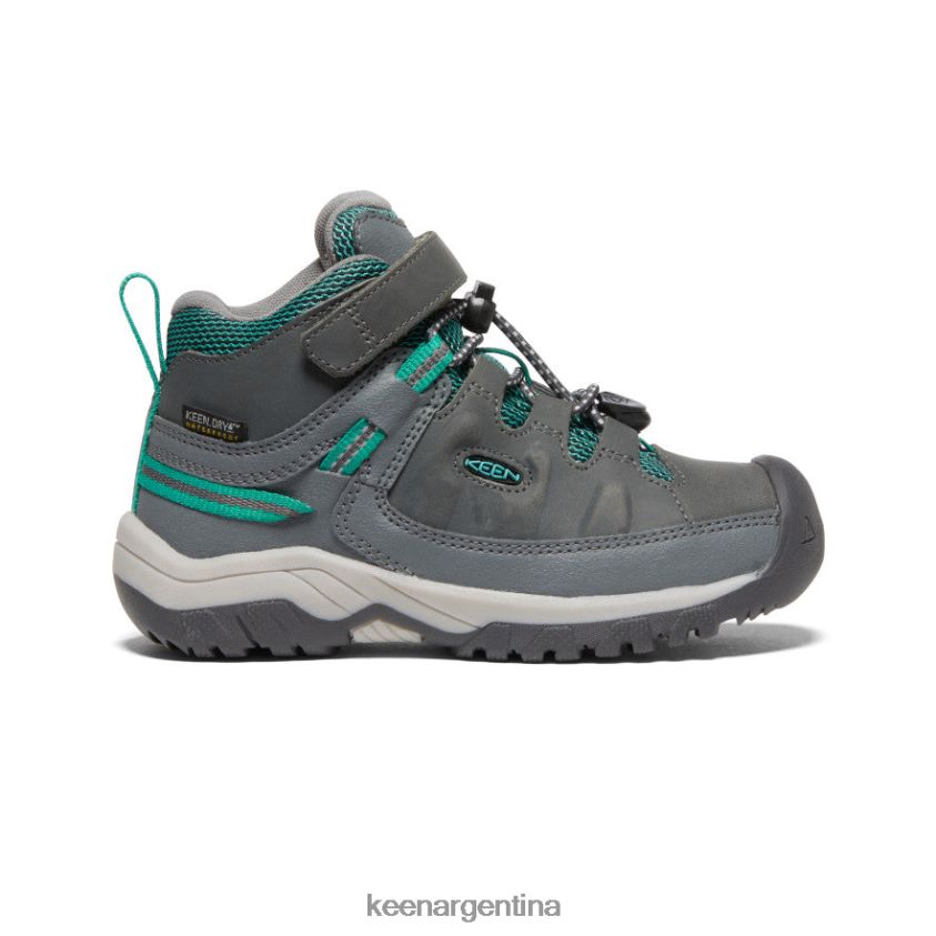 gris acero/porcelana calzado KEEN bota impermeable targhee T0822B877 pequeños niños - Imagen 1