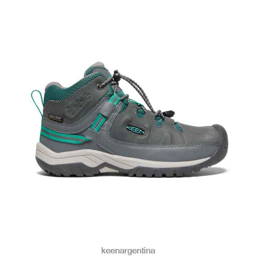 gris acero/porcelana calzado KEEN bota impermeable targhee T0822B896 niños grandes - Imagen 1