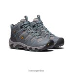 gris acero/wasabi calzado KEEN bota impermeable koven T0822B597 mujer - Imagen 2