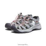 gris/coral calzado KEEN sandalia astoria oeste T0822B549 mujer - Imagen 2