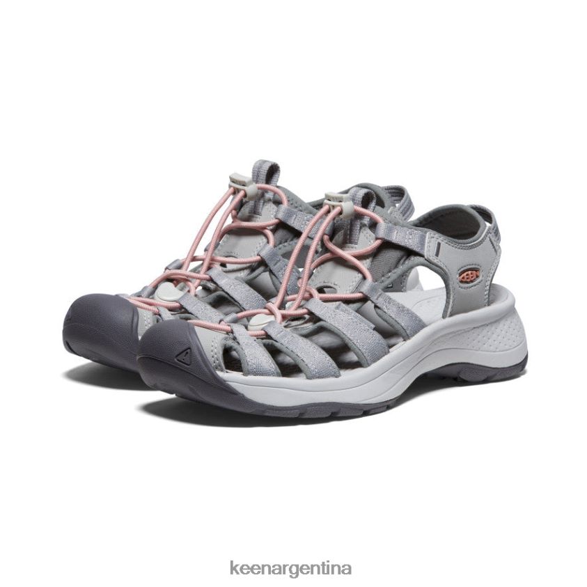 gris/coral calzado KEEN sandalia astoria oeste T0822B549 mujer - Imagen 2