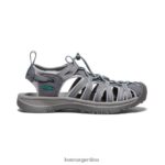 gris medio/verde pavo real calzado KEEN susurro T0822B521 mujer