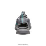 gris medio/verde pavo real calzado KEEN susurro T0822B521 mujer - Imagen 5
