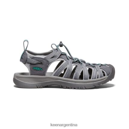 gris medio/verde pavo real calzado KEEN susurro T0822B521 mujer