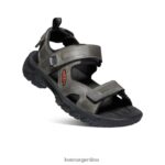 gris negro calzado KEEN sandalia con puntera abierta targhee iii T0822B259 hombres - Imagen 3