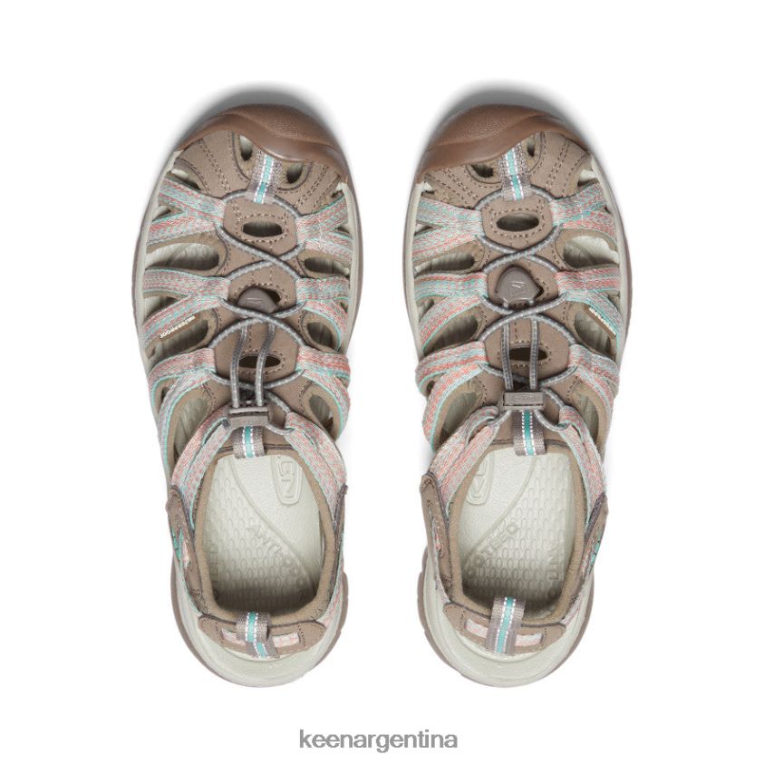 gris topo/coral calzado KEEN susurro T0822B522 mujer - Imagen 4