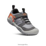 imán/naranja de seguridad calzado KEEN zapatillas con pico y nudo T0822B972 pequeños niños - Imagen 3