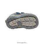 imán/sombra azul calzado KEEN chukka con doble correa y nudo T0822B1012 niños pequeños - Imagen 4
