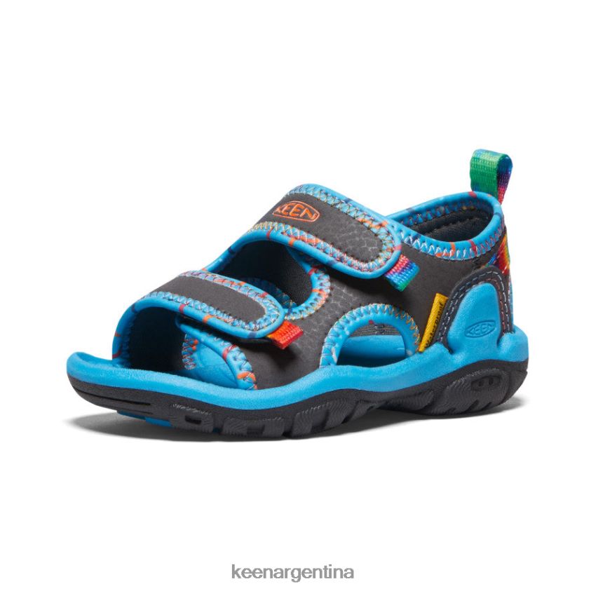 imán/teñido anudado calzado KEEN Knotch Creek con puntera abierta T0822B814 niños pequeños - Imagen 3