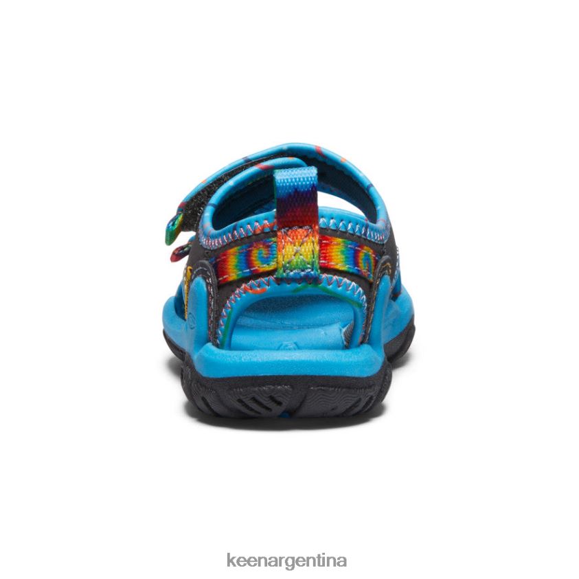 imán/teñido anudado calzado KEEN Knotch Creek con puntera abierta T0822B814 niños pequeños - Imagen 5