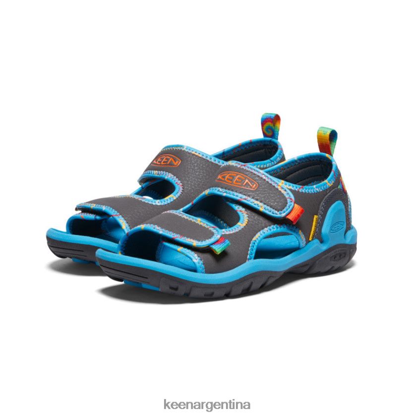 imán/teñido anudado calzado KEEN Knotch Creek con puntera abierta T0822B886 niños grandes - Imagen 2