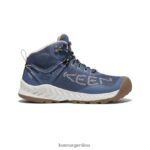 índigo vintage/gris puerto calzado KEEN bota impermeable nxis evo T0822B469 mujer