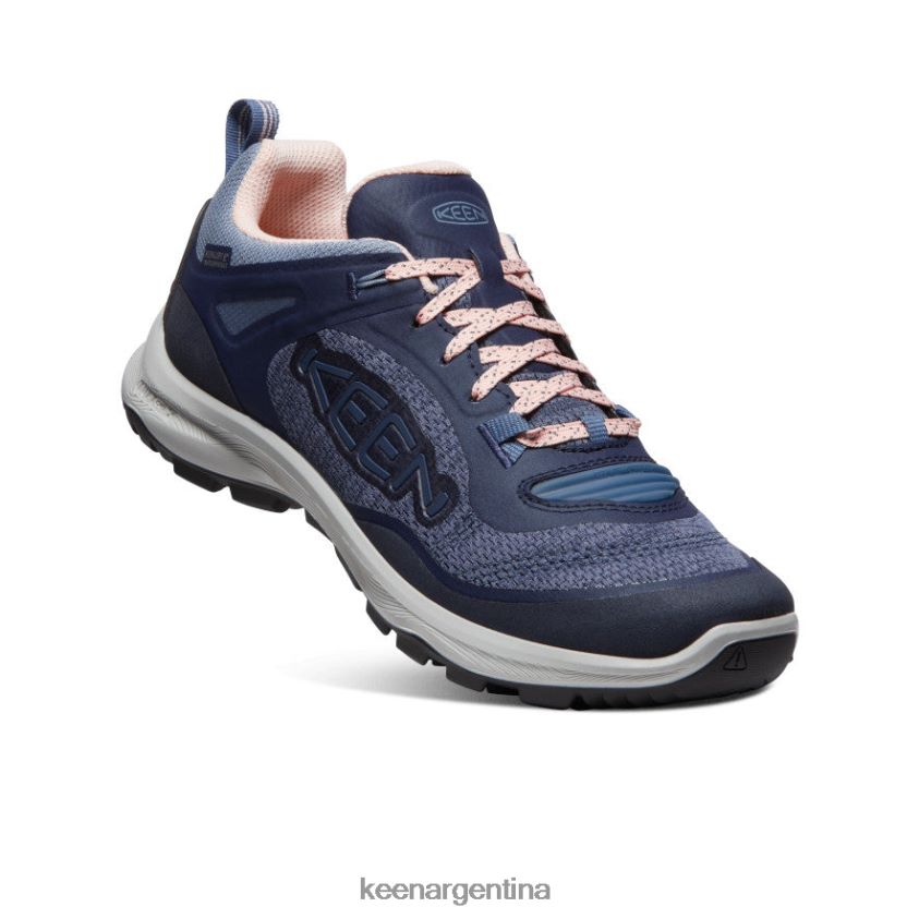 índigo vintage/melocotón calzado KEEN zapato impermeable terradora flex T0822B604 mujer - Imagen 3