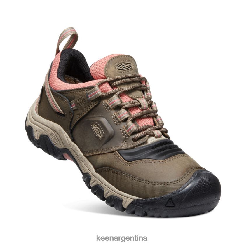 lobo de madera/polvo de ladrillo calzado KEEN cresta flexible impermeable T0822B649 mujer - Imagen 3