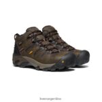 marrón cascada/atigrado calzado KEEN Lansing Mid impermeable (puntera de acero) T0822B92 hombres - Imagen 2