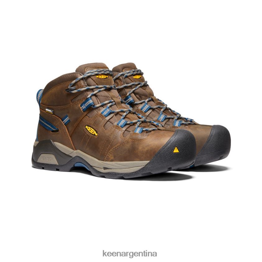 marrón cascada/azul orión calzado KEEN Bota impermeable detroit xt (puntera de acero) T0822B244 hombres - Imagen 2