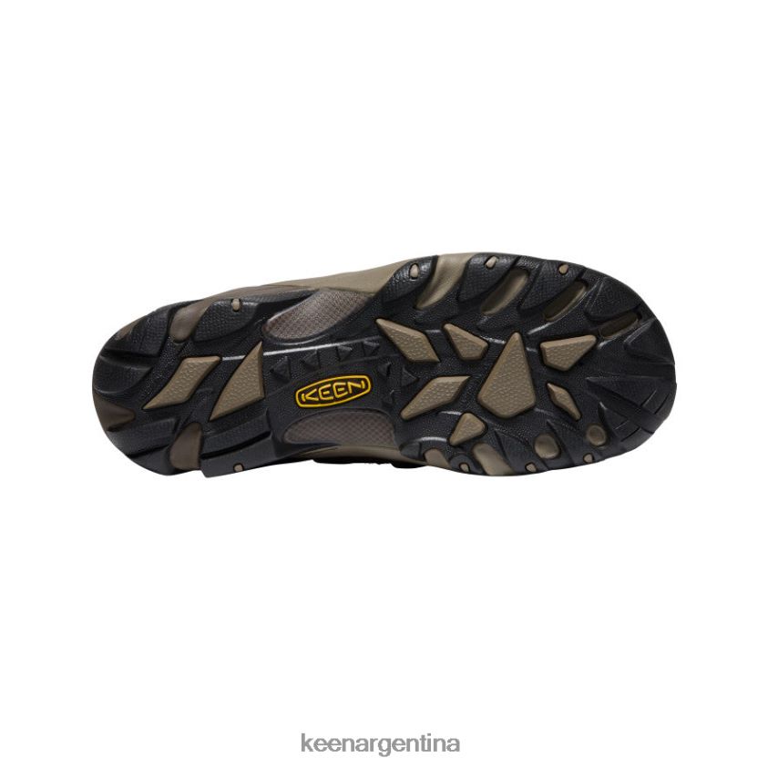 marrón cascada/ladrillo cocido calzado KEEN Lansing bajo (puntera de acero) T0822B302 hombres - Imagen 4