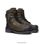 marrón cascada/negro calzado KEEN filadelfia 8" T0822B366 hombres - Imagen 2