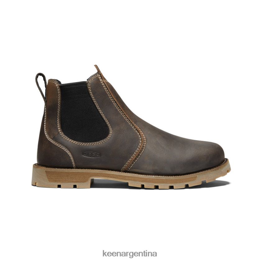 marrón cascada/negro calzado KEEN seattle romeo (dedo blando) T0822B306 hombres - Imagen 1