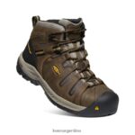 marrón cascada/varilla dorada calzado KEEN Bota Flint II (puntera de acero) T0822B185 hombres - Imagen 3
