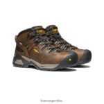 marrón cascada/verde bronce calzado KEEN Bota impermeable detroit xt (puntera de acero) T0822B245 hombres - Imagen 2