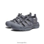 monocromo/gris acero calzado KEEN newport h2 T0822B47 hombres - Imagen 2