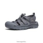 monocromo/gris acero calzado KEEN newport h2 T0822B47 hombres - Imagen 3