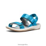 musgo marino/azul fiordo calzado KEEN correa trasera elle T0822B722 niños grandes - Imagen 3