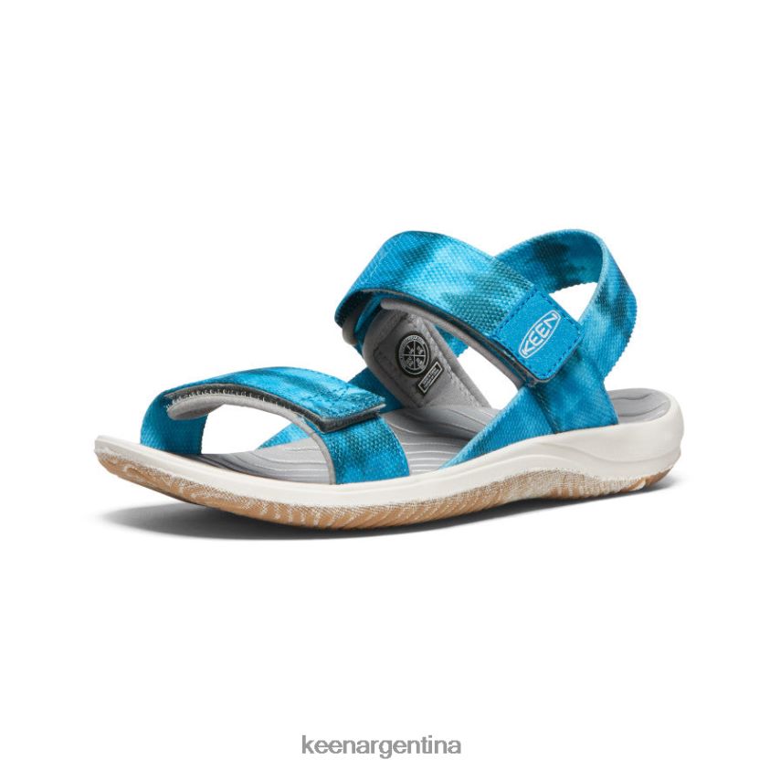 musgo marino/azul fiordo calzado KEEN correa trasera elle T0822B722 niños grandes - Imagen 3