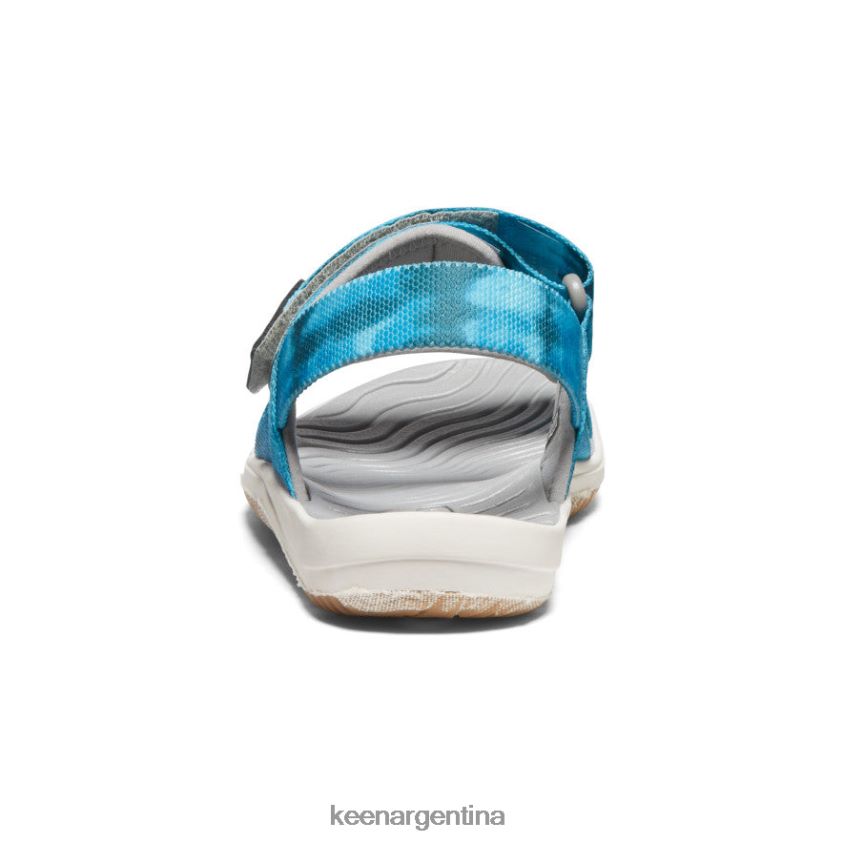 musgo marino/azul fiordo calzado KEEN correa trasera elle T0822B722 niños grandes - Imagen 5