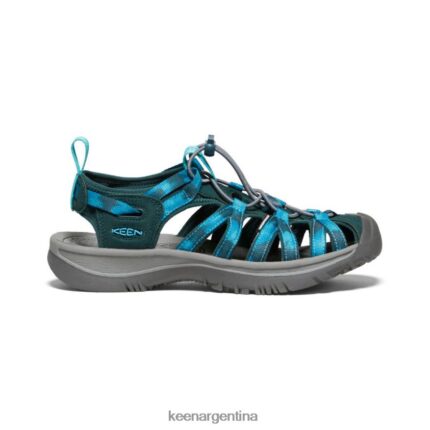 musgo marino/teñido anudado calzado KEEN susurro T0822B528 mujer