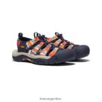 naranja maravilloso/azul marino calzado KEEN newport x al aire libre afro T0822B85 hombres - Imagen 2
