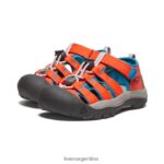 naranja seguridad/azul fiordo calzado KEEN newport h2 T0822B738 pequeños niños - Imagen 2