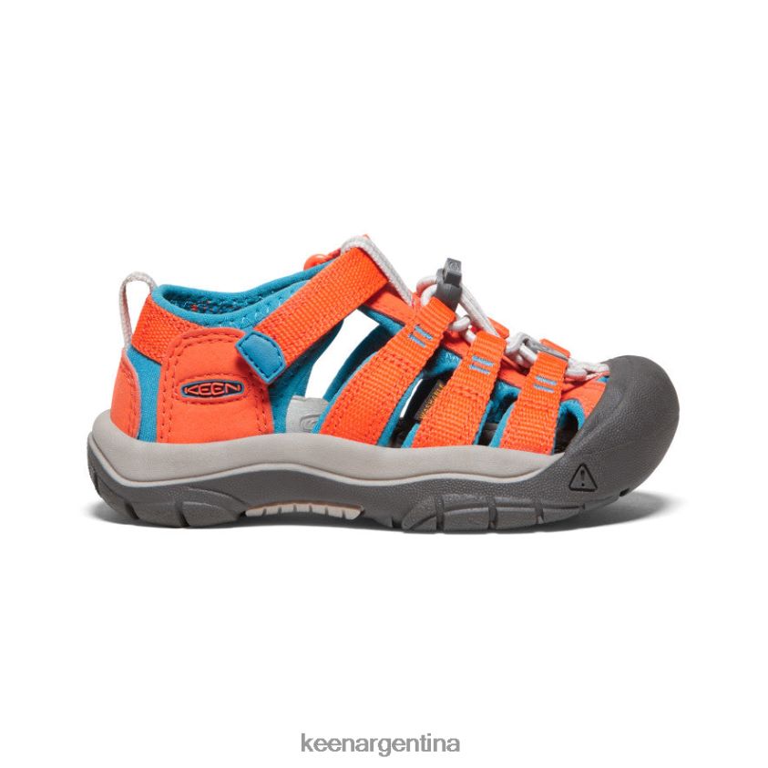 naranja seguridad/azul fiordo calzado KEEN newport h2 T0822B738 pequeños niños - Imagen 1