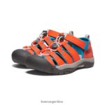 naranja seguridad/azul fiordo calzado KEEN newport h2 T0822B756 niños grandes - Imagen 2