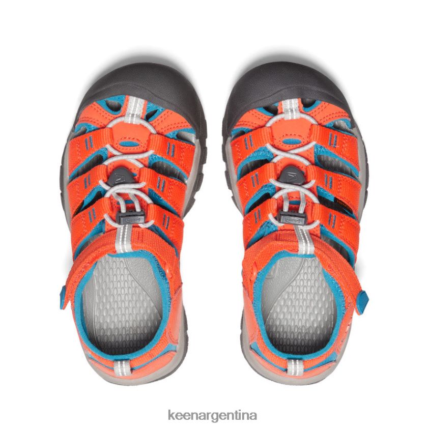 naranja seguridad/azul fiordo calzado KEEN newport h2 T0822B756 niños grandes - Imagen 4