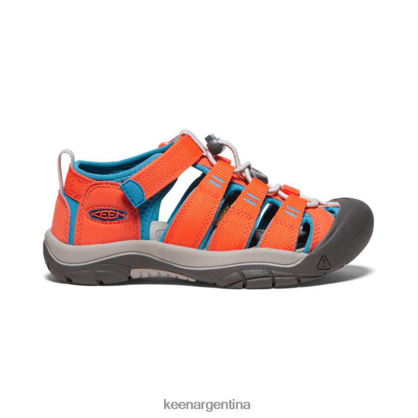 naranja seguridad/azul fiordo calzado KEEN newport h2 T0822B756 niños grandes - Imagen 1