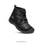 negro calzado KEEN chukka impermeable howser ii T0822B935 niños grandes - Imagen 3