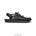 negro calzado KEEN cuero premium uneek T0822B384 hombres