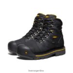 negro calzado KEEN milwaukee impermeable (puntera de acero) T0822B363 hombres - Imagen 2