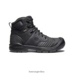 negro calzado KEEN portland 6" T0822B305 hombres