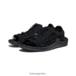 negro calzado KEEN uneek ii punta abierta T0822B18 hombres - Imagen 2
