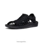 negro calzado KEEN uneek ii punta abierta T0822B18 hombres - Imagen 3