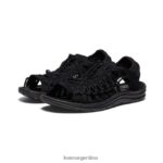 negro calzado KEEN uneek ii punta abierta T0822B448 mujer - Imagen 2