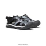 negro/camuflaje calzado KEEN sandalia raya T0822B864 pequeños niños - Imagen 2