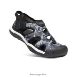 negro/camuflaje calzado KEEN sandalia raya T0822B918 niños grandes - Imagen 3