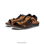 negro/curry calzado KEEN uneek ii punta abierta T0822B19 hombres - Imagen 2
