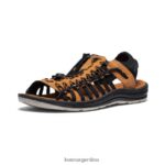 negro/curry calzado KEEN uneek ii punta abierta T0822B19 hombres - Imagen 3