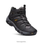 negro/gris acero calzado KEEN bota impermeable koven T0822B320 hombres - Imagen 3